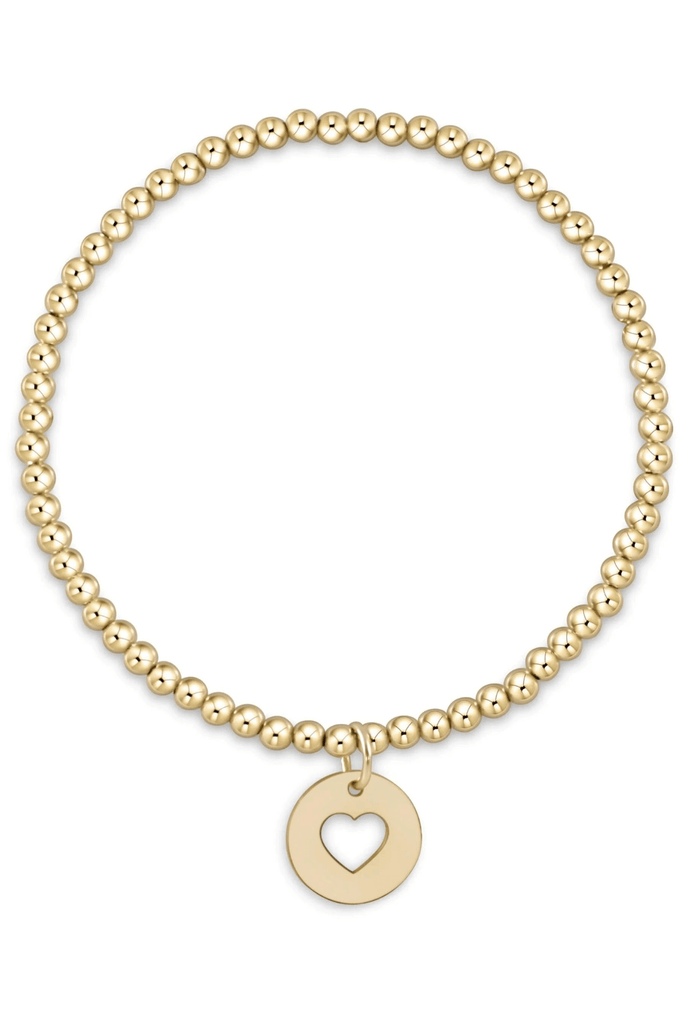 enewton Jewelry Enewton Classic Gold 3mm Bead Bracelet-- Love Gold Disc