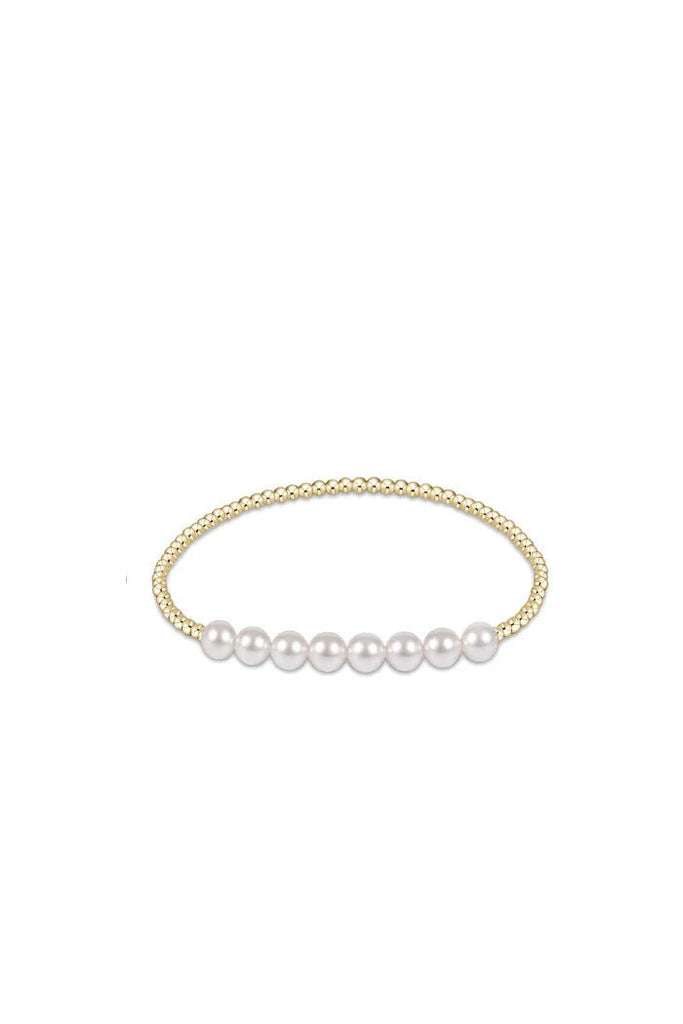 enewton Jewelry Enewton Classic Gold Beaded Bliss 2.5mm Bead Bracelet-- 5mm Pearl