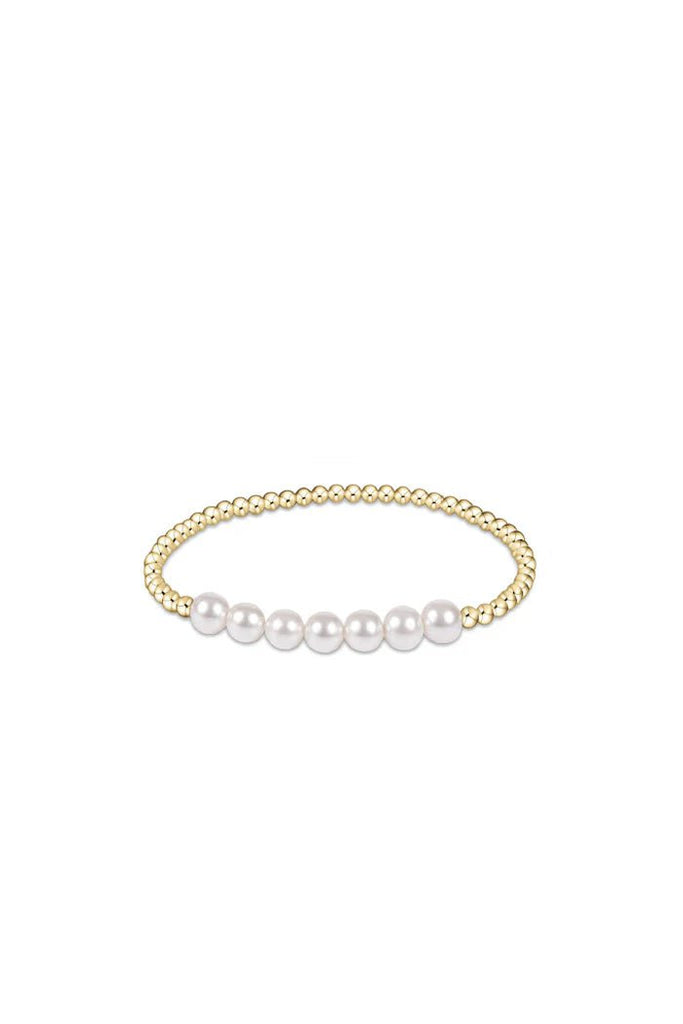 enewton Jewelry Enewton Classic Gold Beaded Bliss 3mm Bead Bracelet-- 6mm Pearl