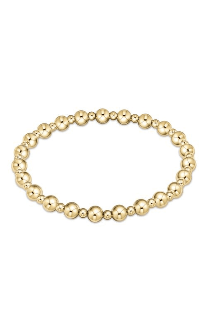 enewton Jewelry Enewton Classic Gold Grateful Pattern 5mm Bead Bracelet