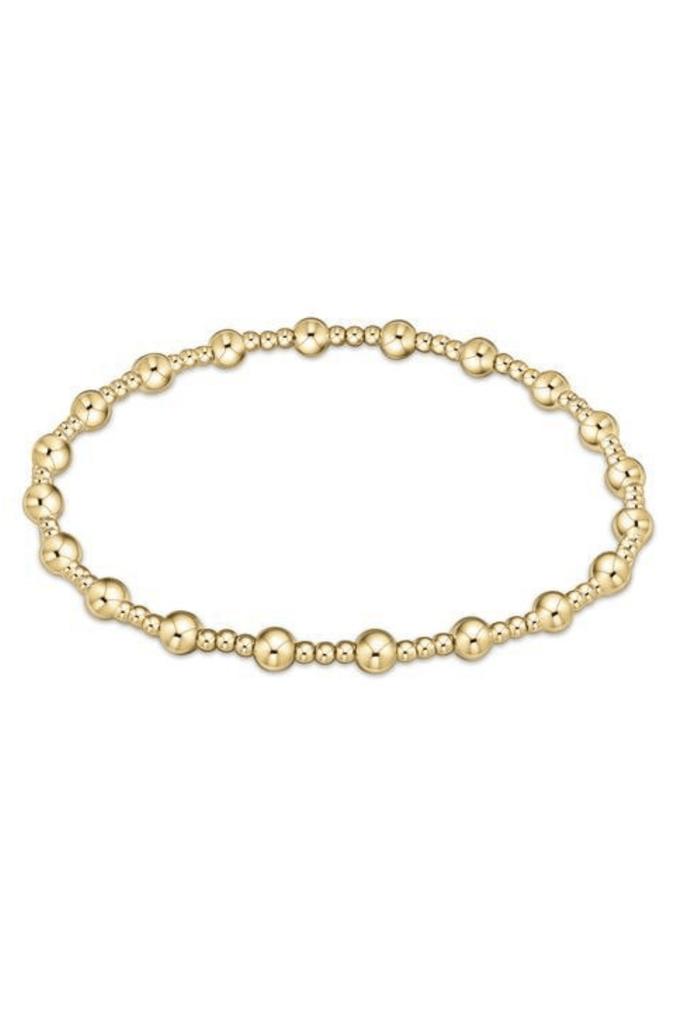 enewton Jewelry Enewton Classic Gold Sincerity Pattern 4mm Bead Bracelet
