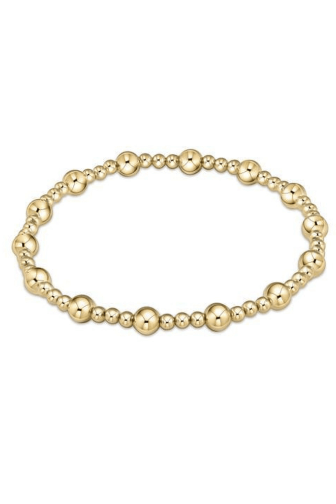 enewton Jewelry Enewton Classic Gold Sincerity Pattern 6mm Bead Bracelet