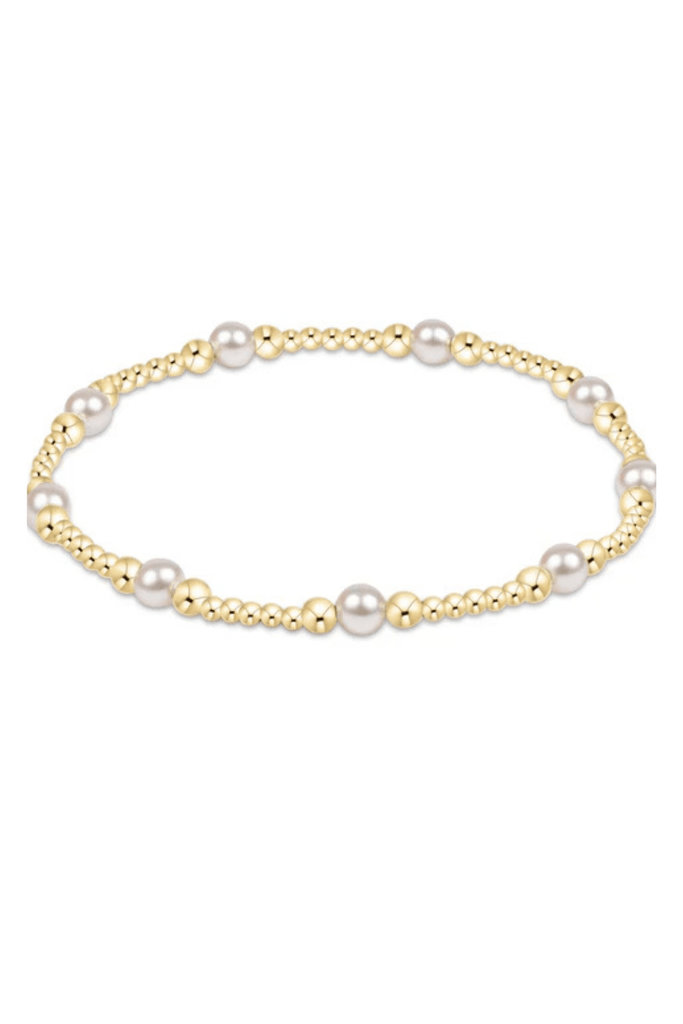 enewton Jewelry Enewton Classic Purpose Pattern 4mm Bead Bracelet-- Pearl