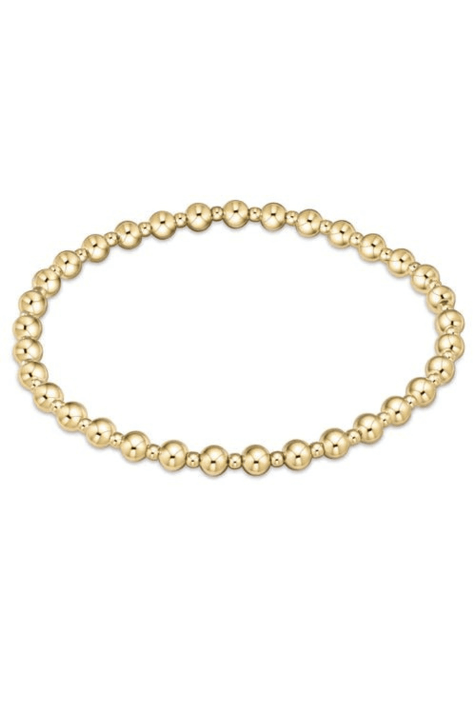 enewton Jewelry Enewton Extends- Classic Grateful Pattern 4mm Bead Bracelet- Gold 4mm / Gold