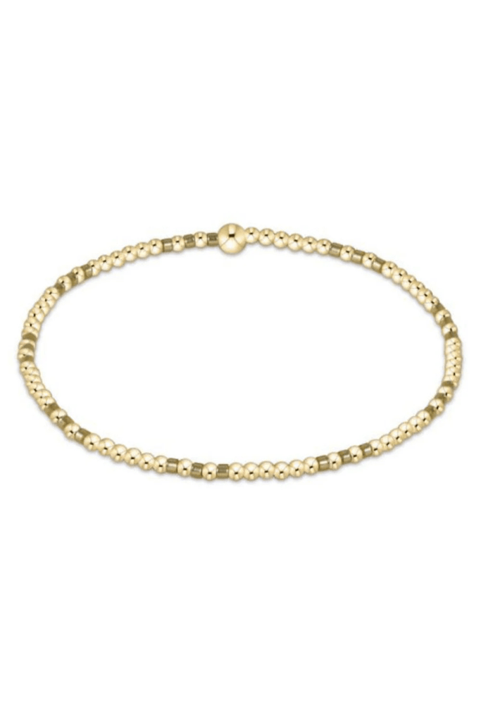 enewton Jewelry Enewton Gameday Hope Joy Pattern 2mm Bead Bracelet-- Gold Luster