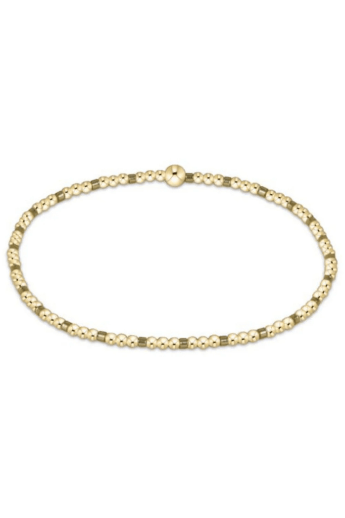 enewton Jewelry Enewton Gameday Hope Sincerity Pattern 2mm Bead Bracelet-- Gold Luster