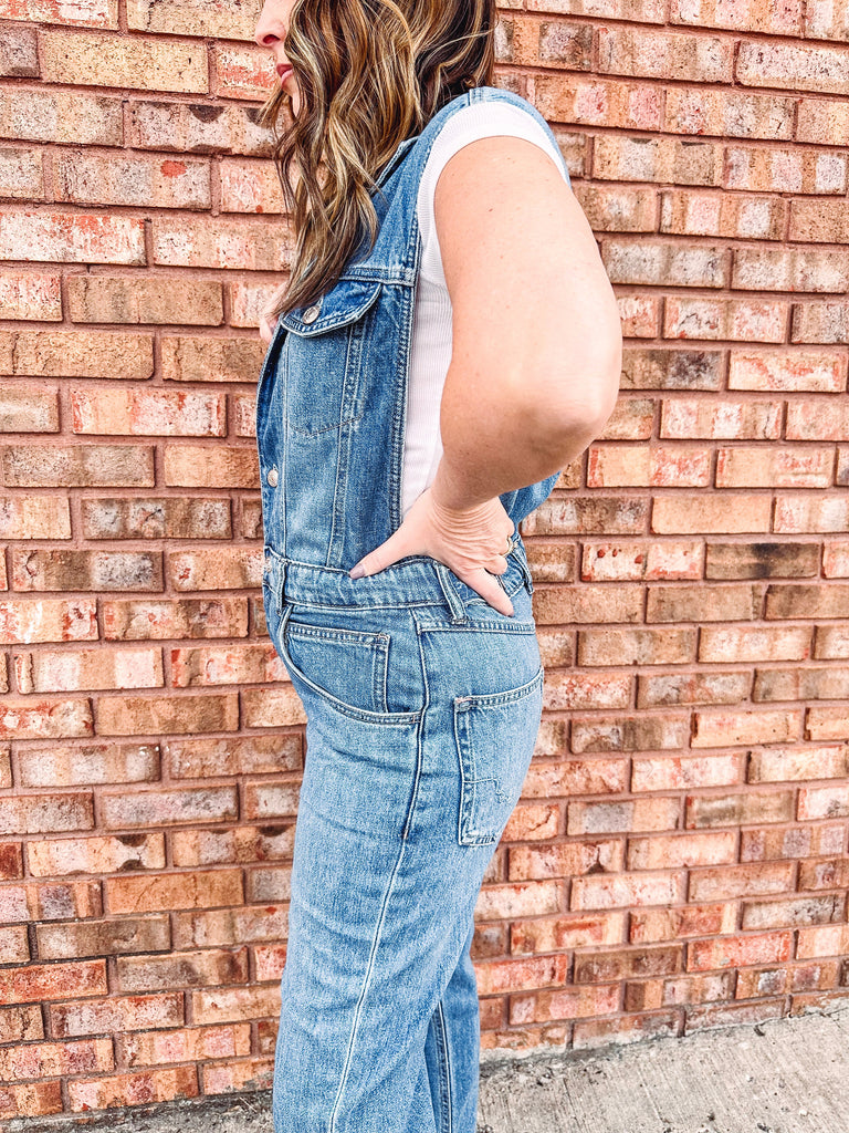 Free People Denim Free People All You Need Denim Coveralls