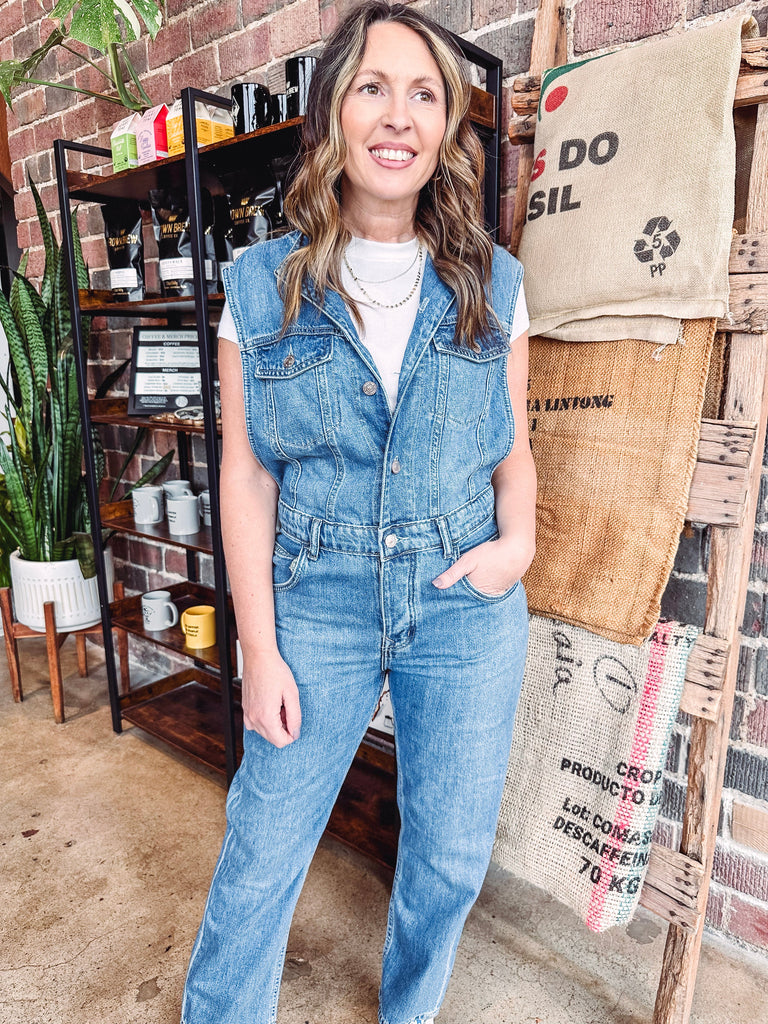 Free People Denim Free People All You Need Denim Coveralls
