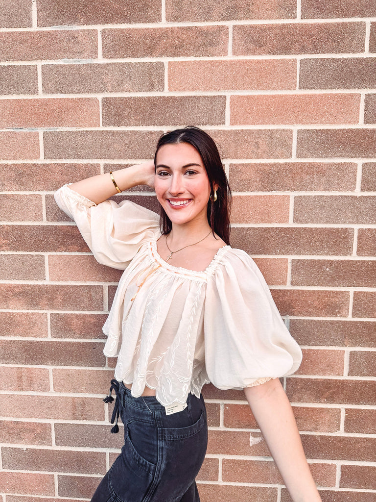 Free People Top Free People Bali Daydream Melody Top-Mother Of Pearl