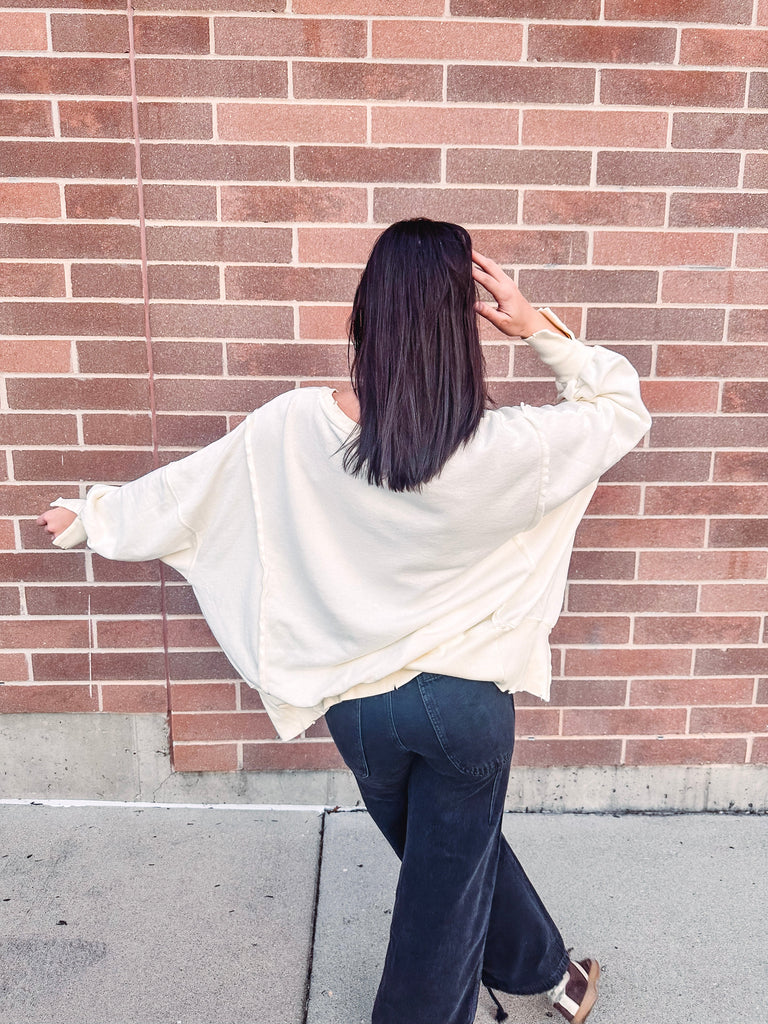 Free People Sweater Free People Camden- Sardine Combo