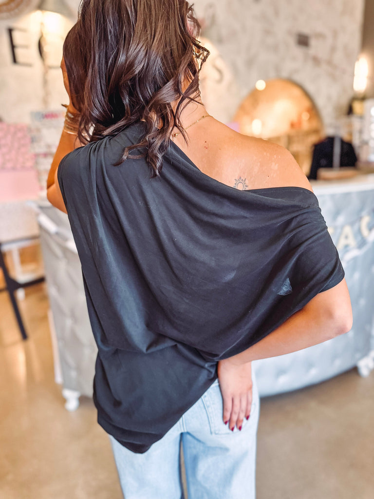 Free People Top Free People Cascadia Tunic- Black