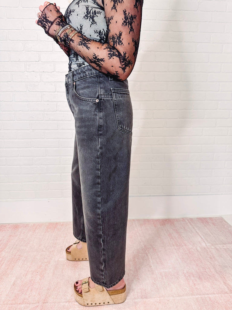 Free People Denim Free People Deep Trance Dropped Boyfriend Jeans