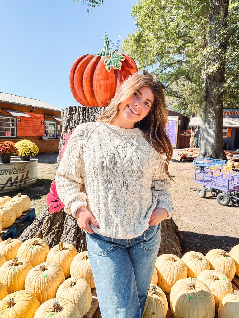 Free People Sweater Free People Frankie Cable Sweater