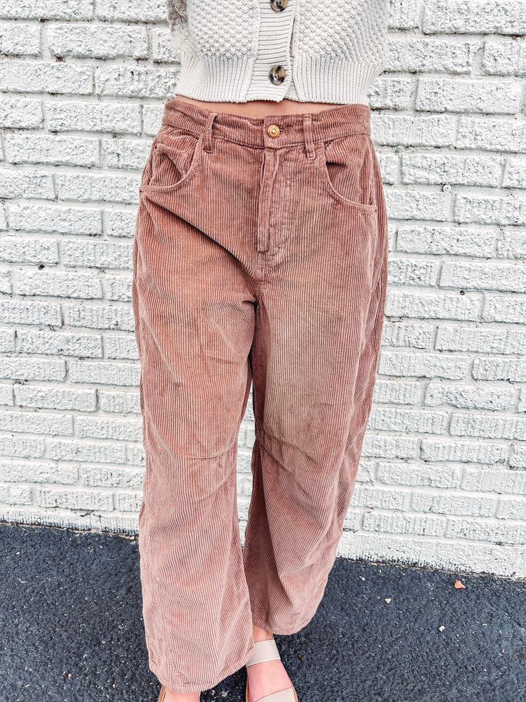 Free People Pant Free People Good Luck Corduroy Barrel Jeans