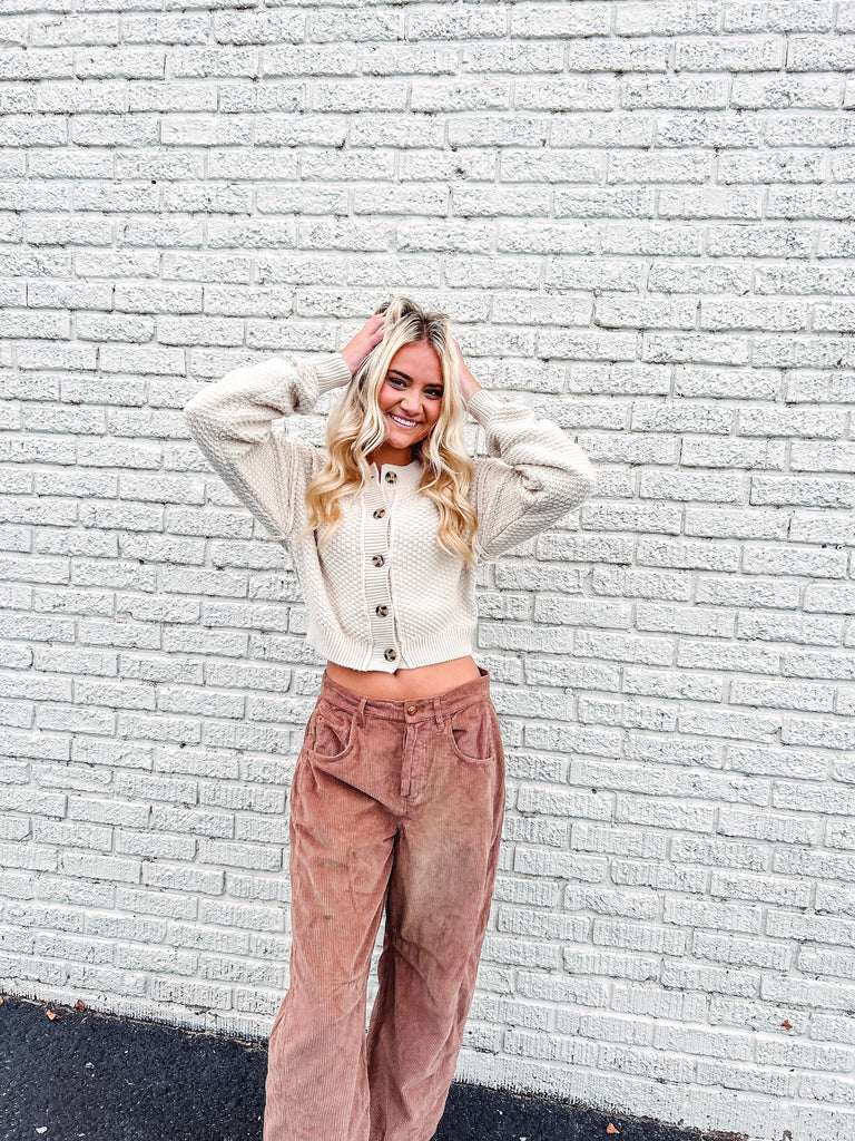 Free People Pant Free People Good Luck Corduroy Barrel Jeans