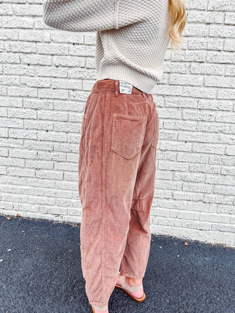 Free People Pant Free People Good Luck Corduroy Barrel Jeans