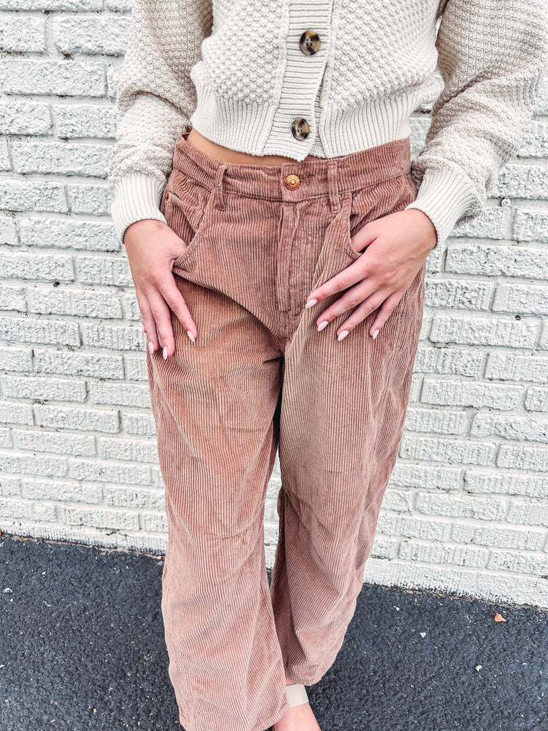 Free People Pant Free People Good Luck Corduroy Barrel Jeans