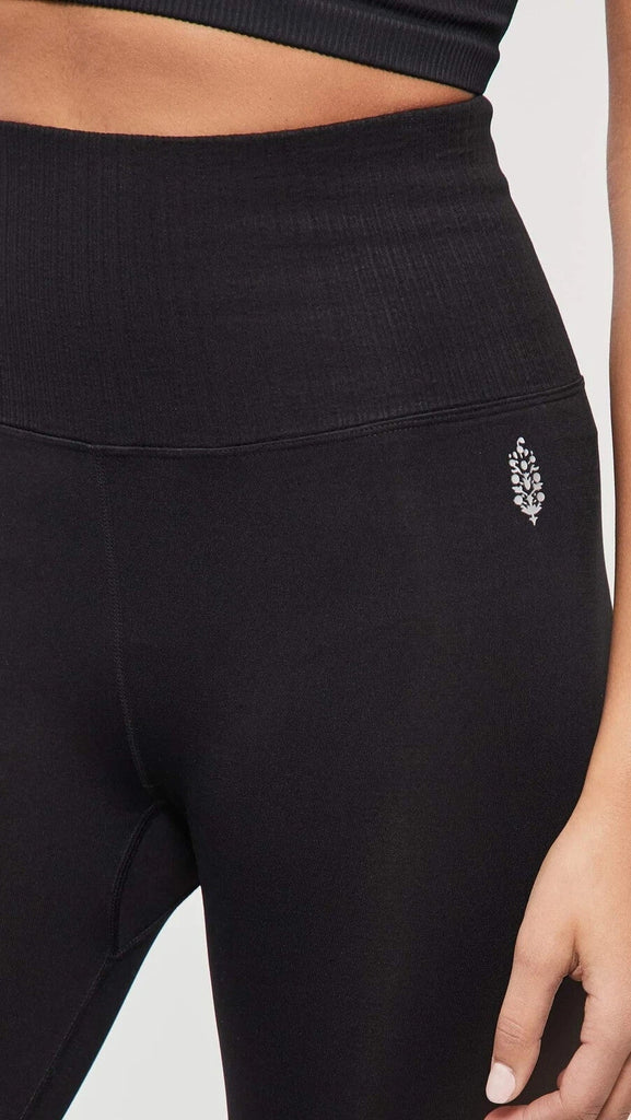 Free People Pants Free People High-Rise 7/8 Length Good Karma Leggings In Black