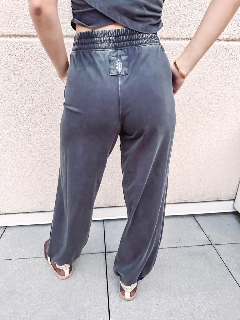 Free People Two-Piece Set Free People Hot Shot Crossover Set- Black