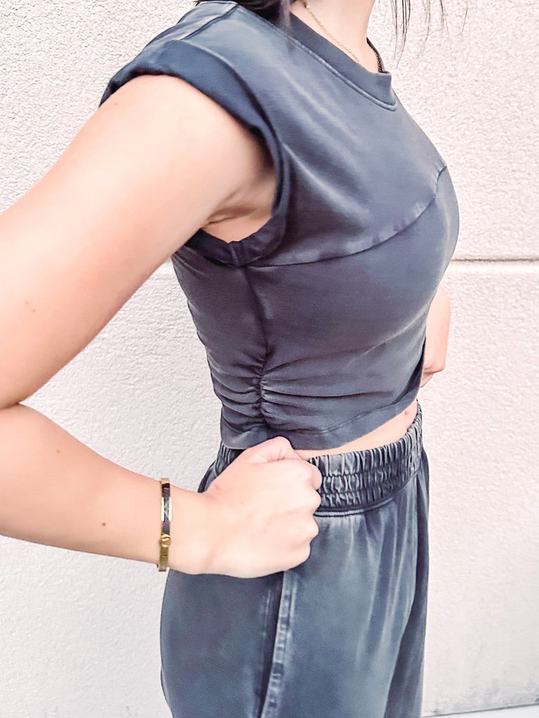 Free People Two-Piece Set Free People Hot Shot Crossover Set- Black