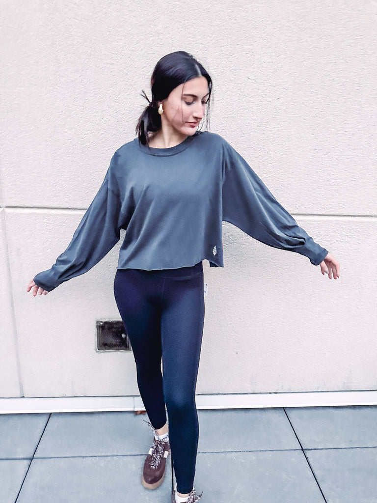 Free People Top Free People Inspire Layer--Black