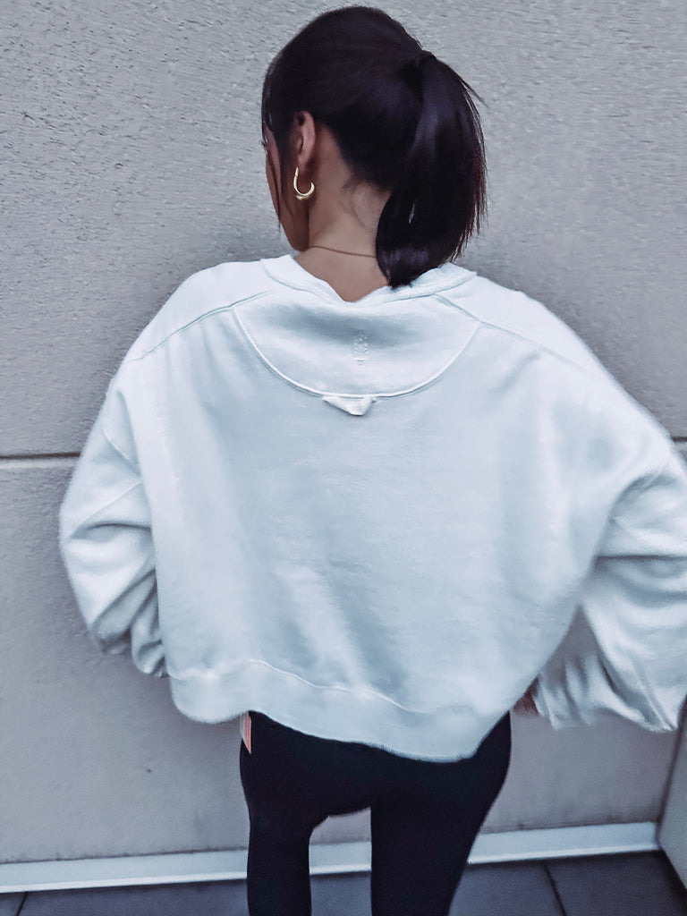 Free People Sweater Free People Intercept Pullover- White