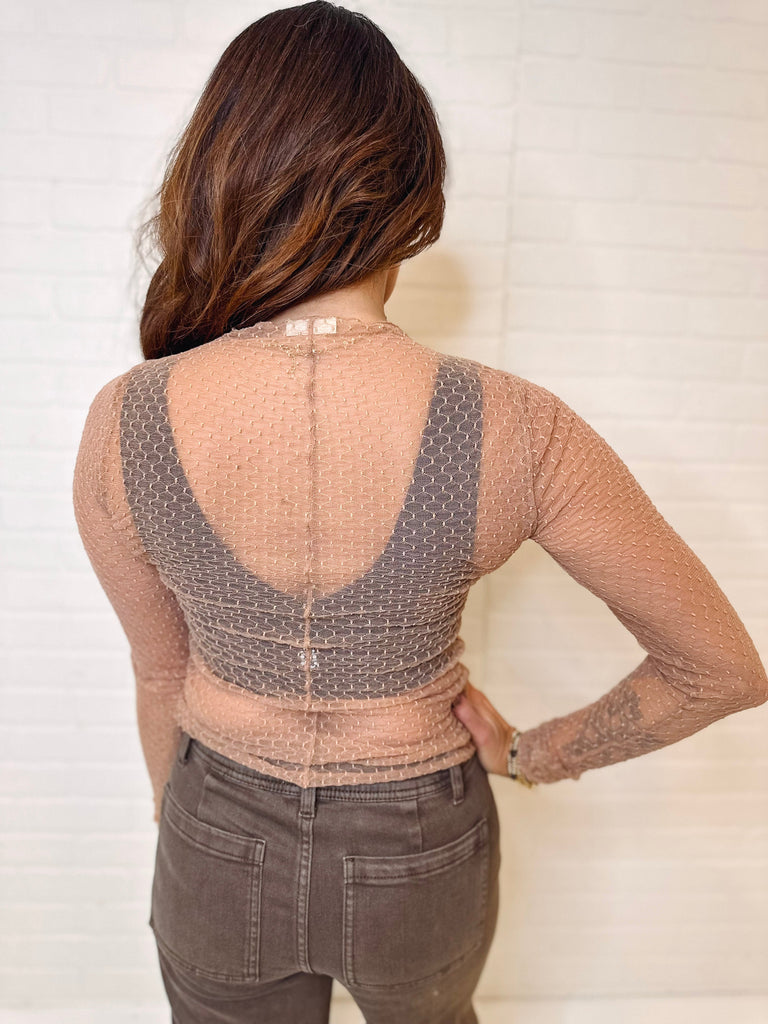 Free People Top Free People Minding My Business -- Soft Wood