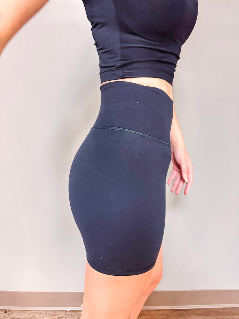 Free People Shorts Free People Never Better Bike Shorts- Black