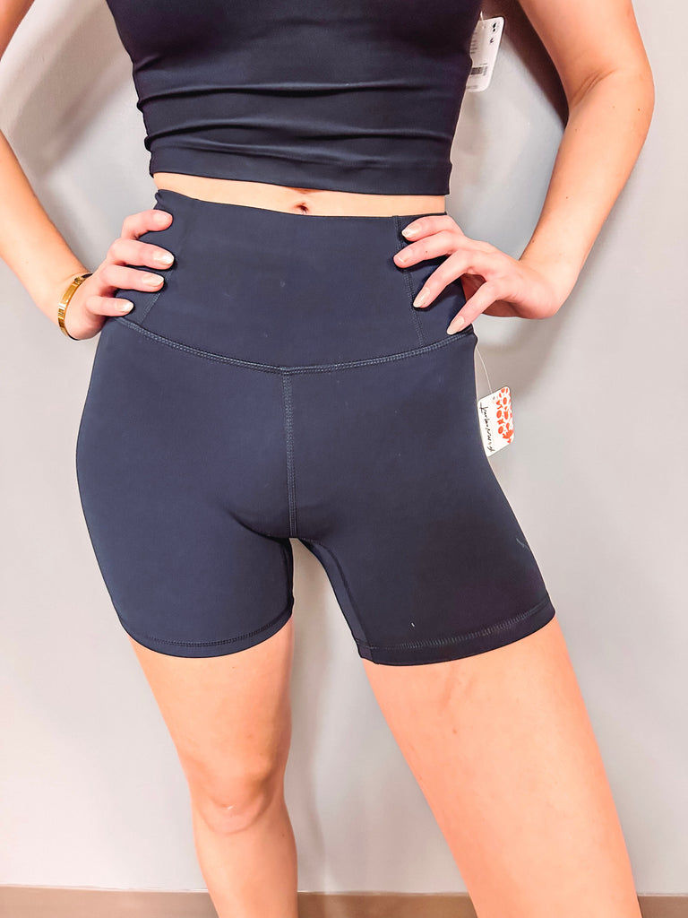 Free People Shorts Free People Never Better Bike Shorts- Black
