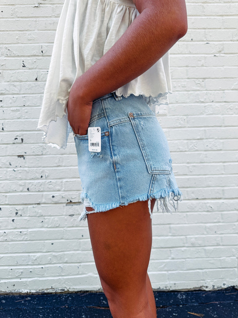 Free People Shorts Free People Now Or Never Denim Short