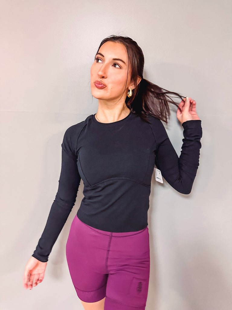 Free People Top Free People Protagonist-Black