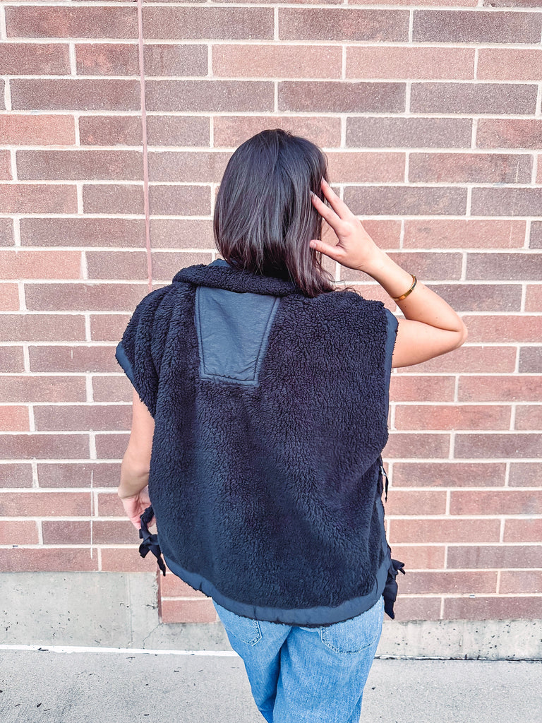 Free People Vest Free People Scout It Out Vest--Black