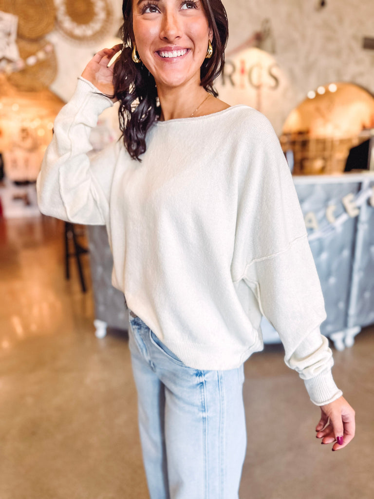 Free People Sweater Free People See Me Pullover -White Combo