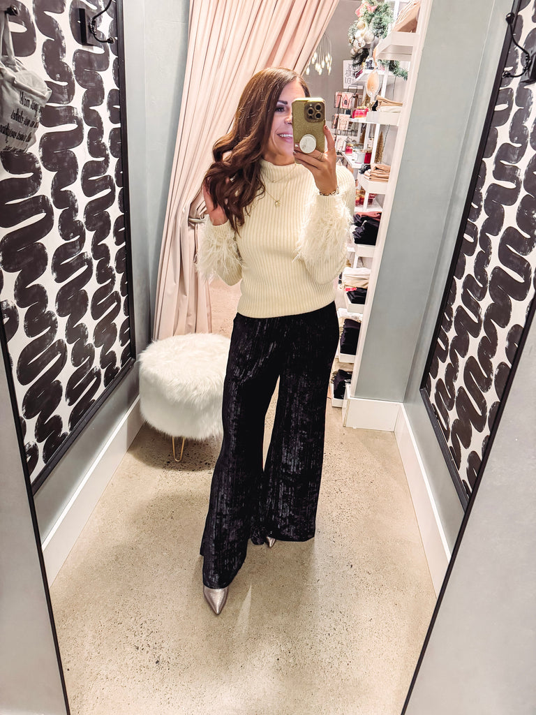 Free People Pant Free People Star Sign Velvet Pants