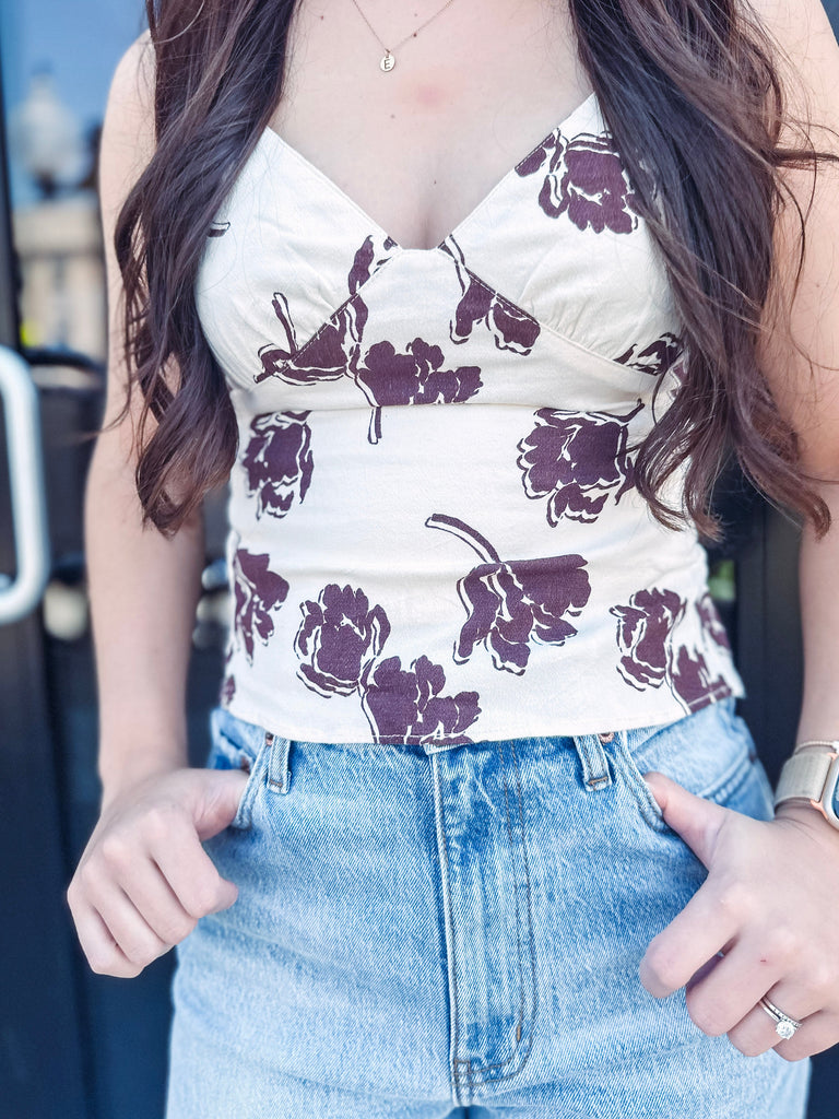 Free People Tank Free People Susie Printed Cami Top