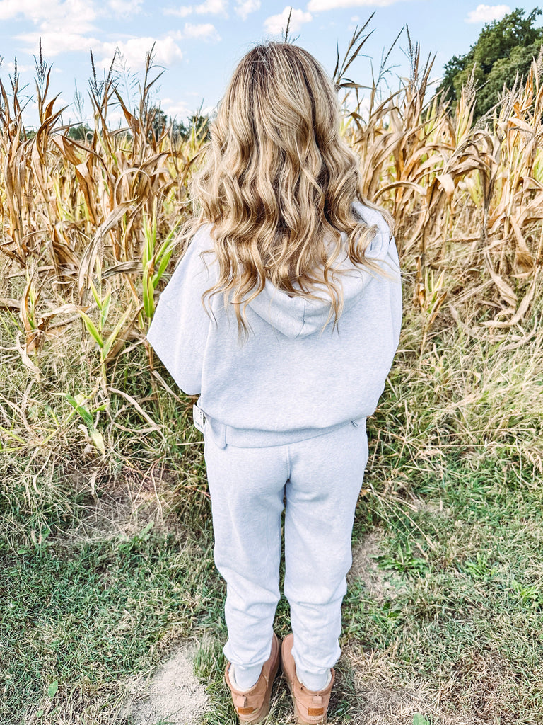 Free People Two-Piece Set Free People Undefeated Set--Light Heather