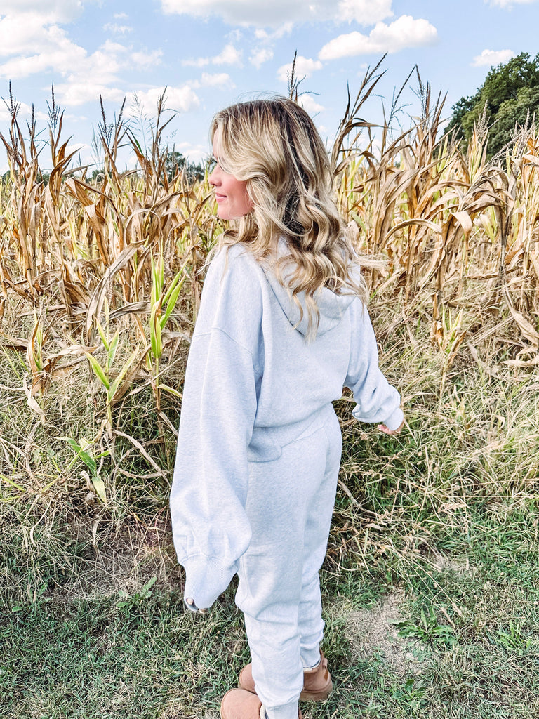 Free People Two-Piece Set Free People Undefeated Set--Light Heather