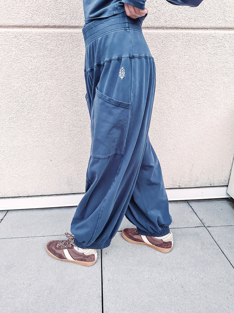 Free People Two-Piece Set Free People Up In The Air Set-Midnight Navy Navy / Small