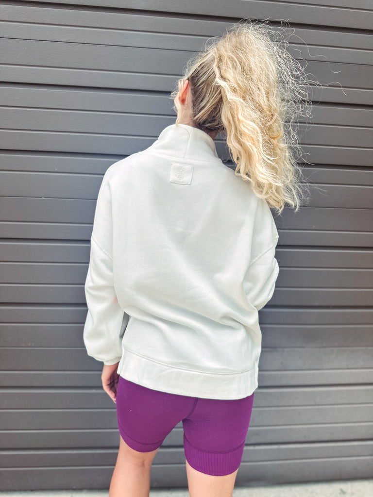 Free People Two-Piece Set Free People Victory Set-- White/Deep Mulberry