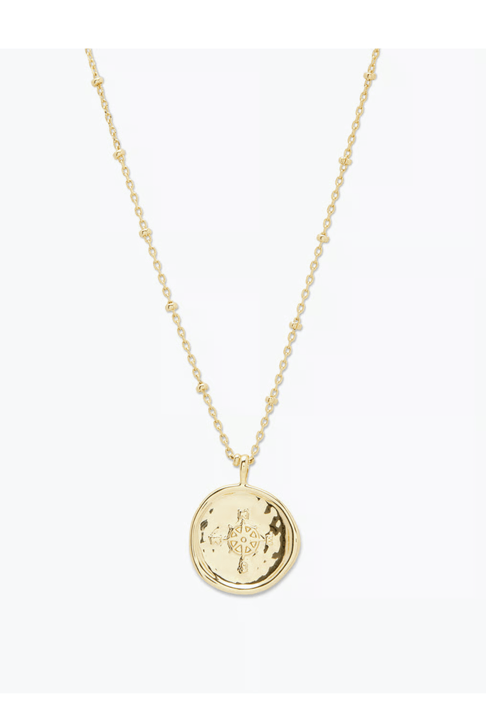 Gorjana Jewelry Gorjana Compass Coin Necklace Gold