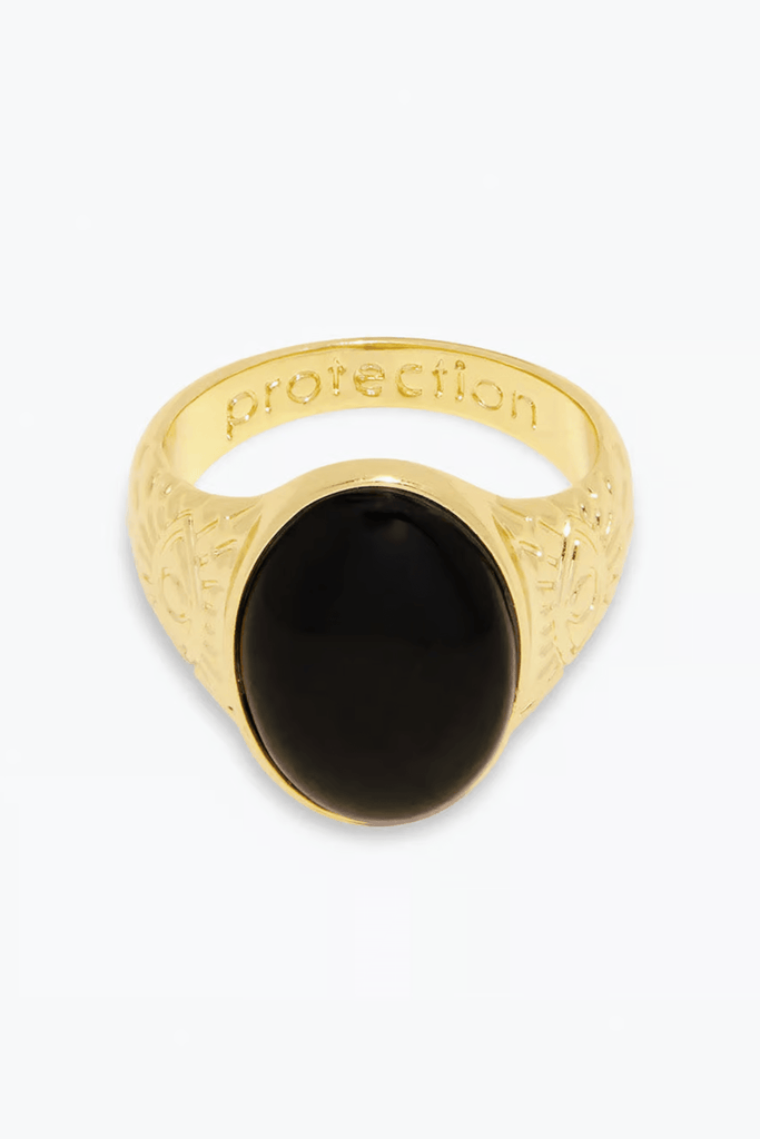 Gorjana Jewelry Gorjana Power Gemstone Ring 7 / Black
