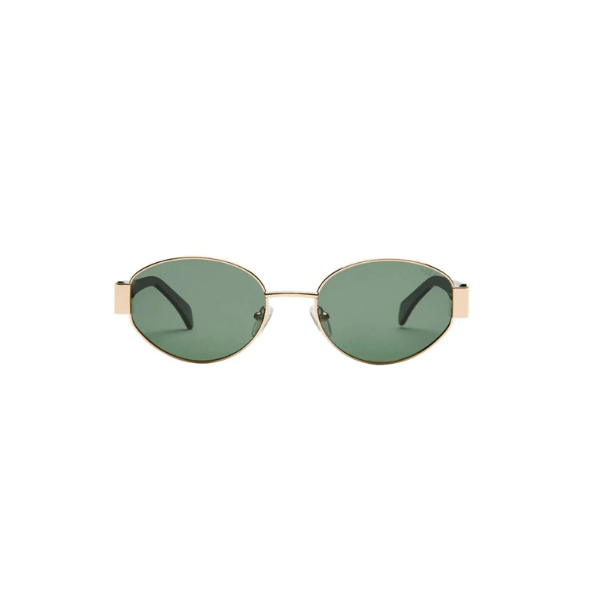 ISEA Sunglasses Lennox Sunglasses--Gold/Green Gold / Polarized / Green