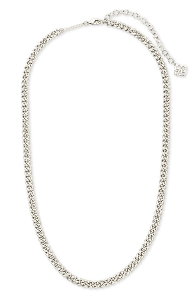 Kendra Scott Jewelry Kendra Scott Ace Chain Necklace Rhodium Metal