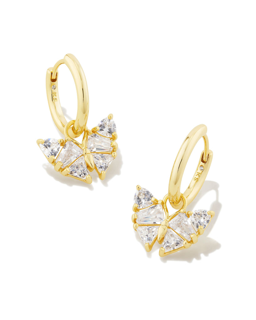 Kendra Scott Jewelry Kendra Scott Blair Butterfly Huggie Earrings Gold
