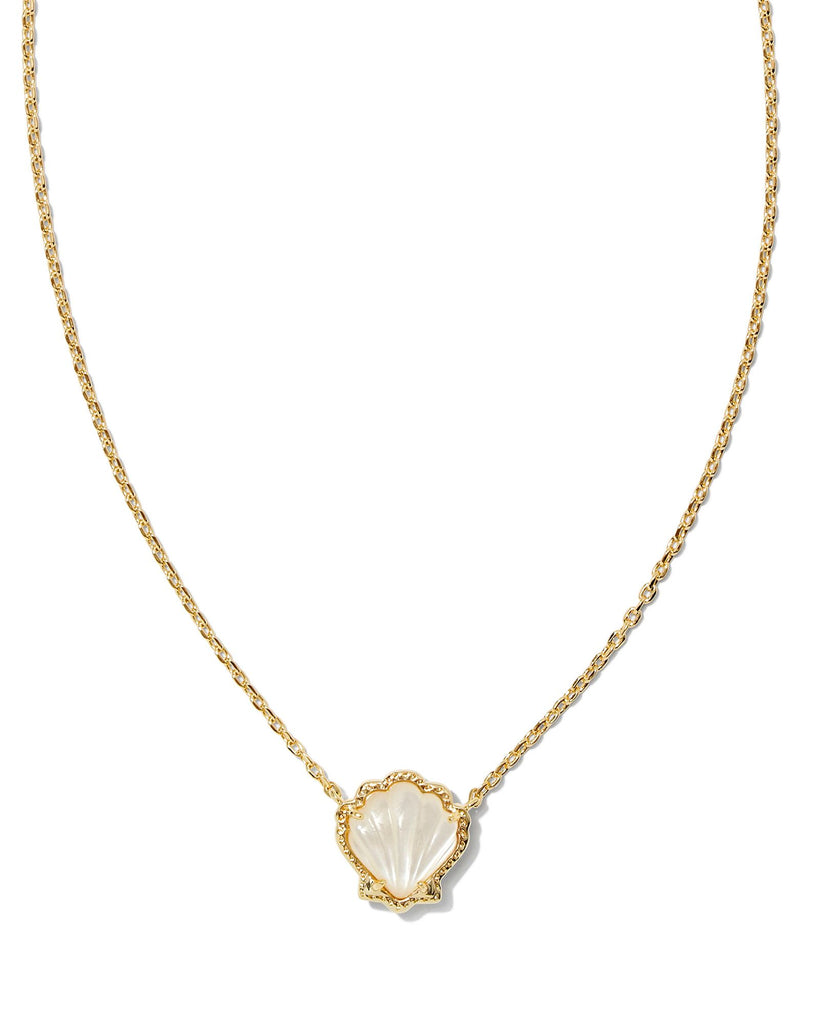 Kendra Scott Jewelry Kendra Scott Brynne Shell Pendant Necklace-- Gold Ivory Mother of Pearl