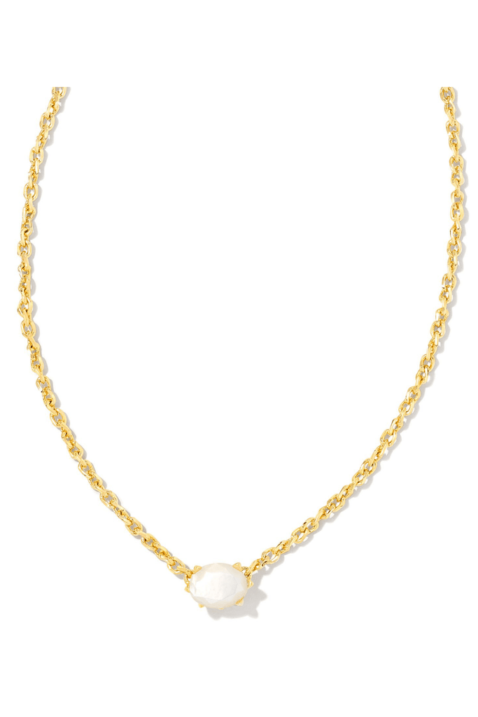 Kendra Scott Jewelry Kendra Scott Cailin Pendant Necklace-- Gold Gold Ivory Mother of Pearl