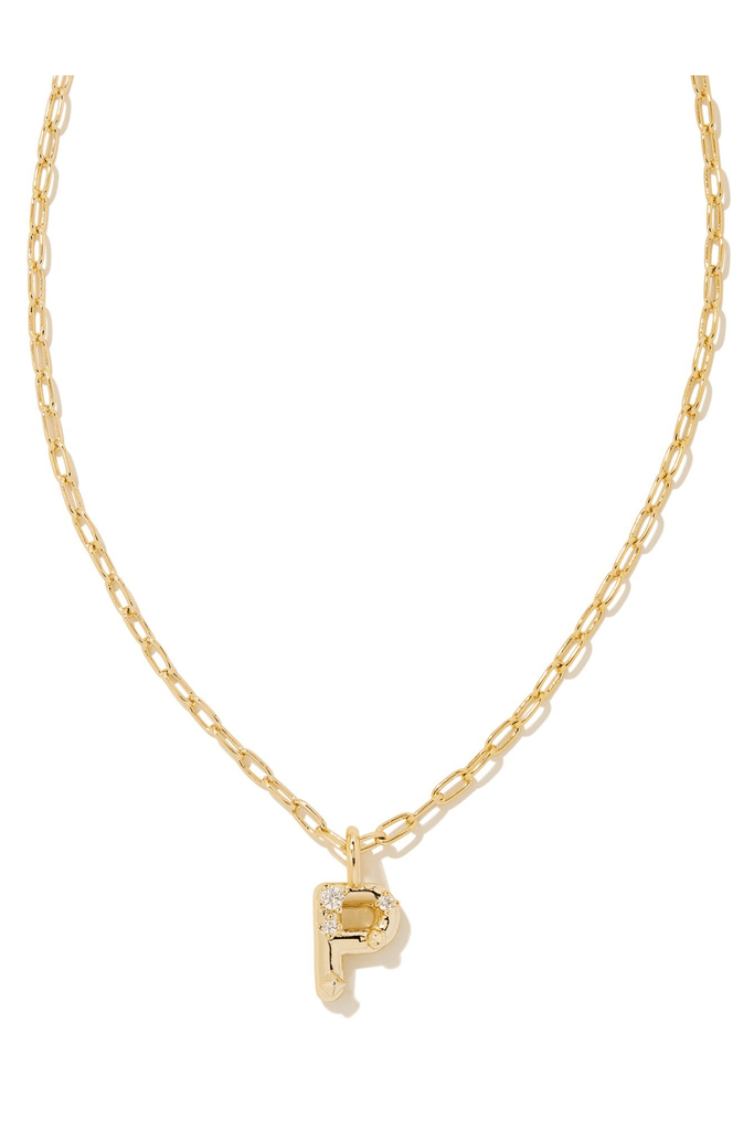 Kendra Scott Jewelry Kendra Scott Crystal Letter "P" Short Necklace