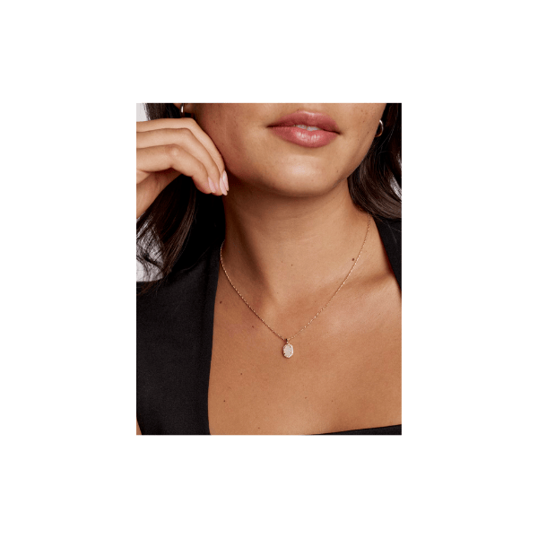 Kendra Scott Jewelry Kendra Scott Daphne  Crystal  Pendant Necklace-- Gold Iridescent Drusy Gold