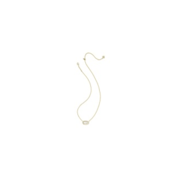 Kendra Scott Jewelry Kendra Scott Elisa Bezel Short Pendant Necklace-- Gold Ivory Mother Of Pearl Gold