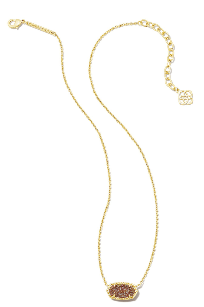 Kendra Scott Jewelry Kendra Scott Elisa Necklace-- Gold Spice Drusy Gold